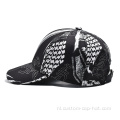 100% polyester zwarte honkbalpet